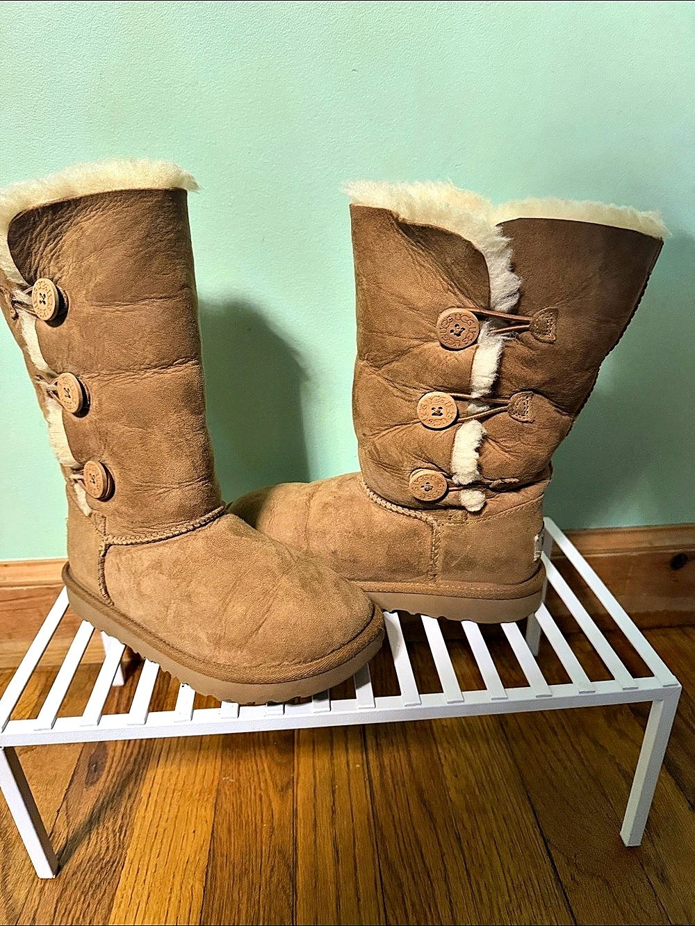 UGG Bailey Button Boots in Brown US 3